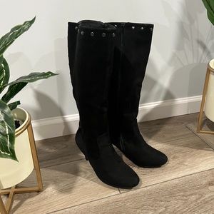 black boots